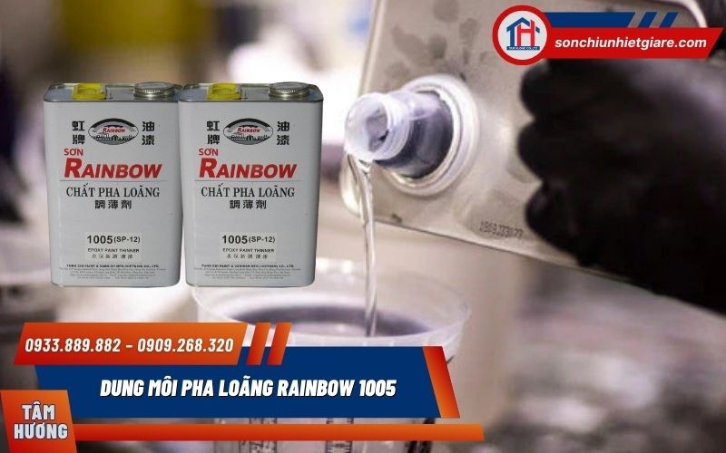 Dung môi pha sơn Epoxy 1005 giúp hỗn hợp sơn epoxy đạt độ lỏng phù hợp