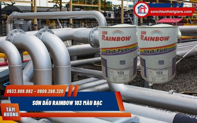 Sơn dầu Rainbow 103 có màng sơn ánh kim, tạo hiệu ứng thẩm mỹ cao