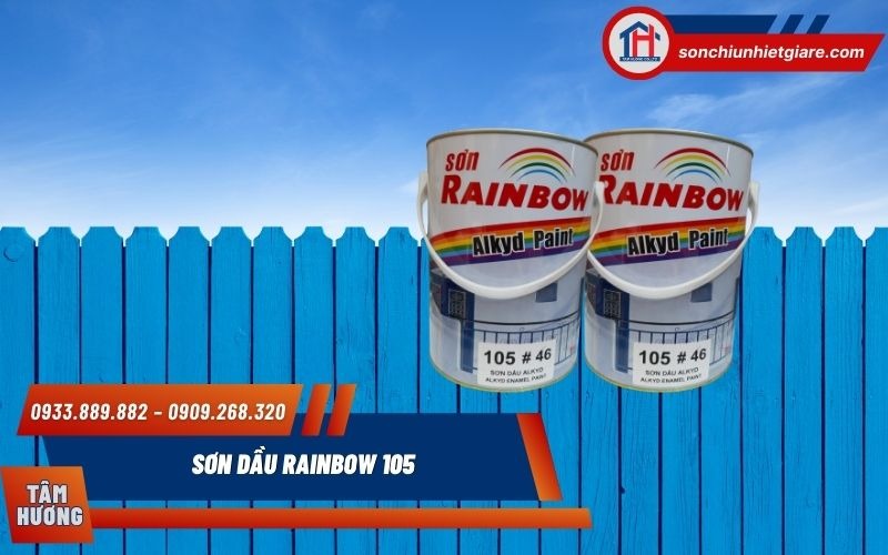 Sơn dầu Rainbow 105 chịu được tác động thời tiết, bền màu vượt trội