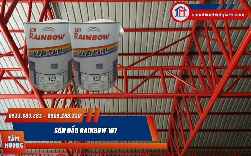 Sơn dầu Rainbow 107 bảo vệ kim loại khỏi tác động của thời tiết
