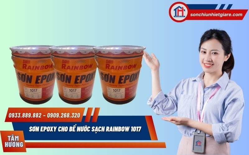 Mua Sơn Epoxy cho bể nước sạch Rainbow 1017 chính hãng tại Đại lý Tâm Hương