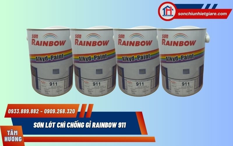 Rainbow 911 (911 Red Lead Primer) là dòng sơn lót chống gỉ chuyên dụng