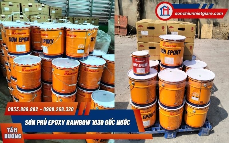 Sơn phủ 1030 gốc nước epoxy Rainbow có khả năng chống bám bẩn và bền ô nhiễm rất tốt