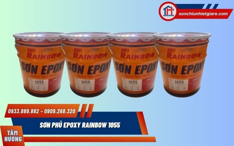 Sơn Phủ Epoxy Rainbow 1055 tạo nền sơn chắc và có độ bám dính cực cao