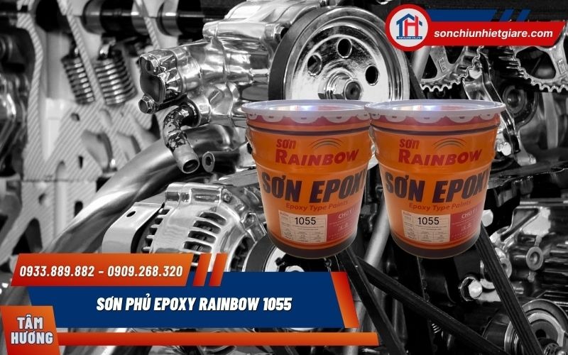 Sơn Phủ Epoxy Rainbow 1055 màu bạc bóng sang trọng và hiện đại