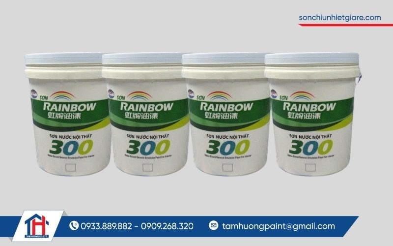 Rainbow 300 màu trắng, nhạt là lựa chọn lý tưởng không gian tươi sáng, trang nhã và hiện đại