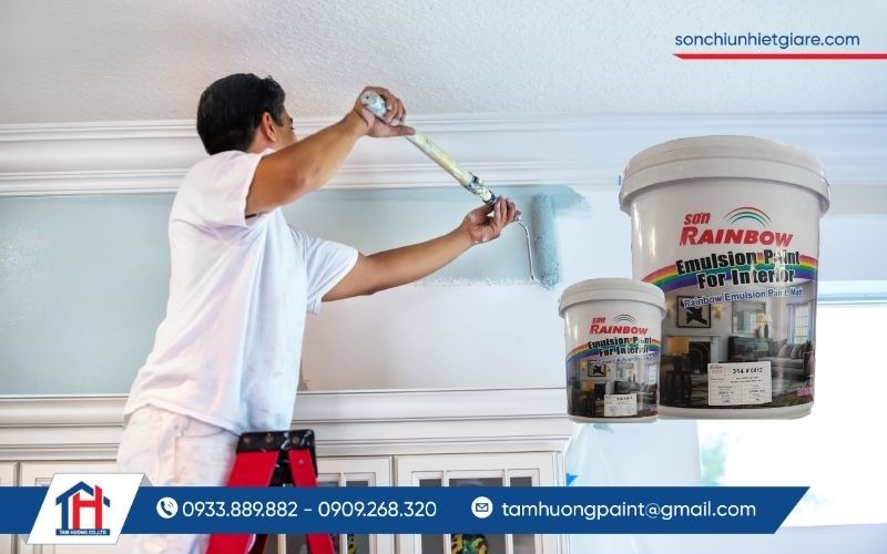 Hướng dẫn thi công sơn nước Rainbow 314