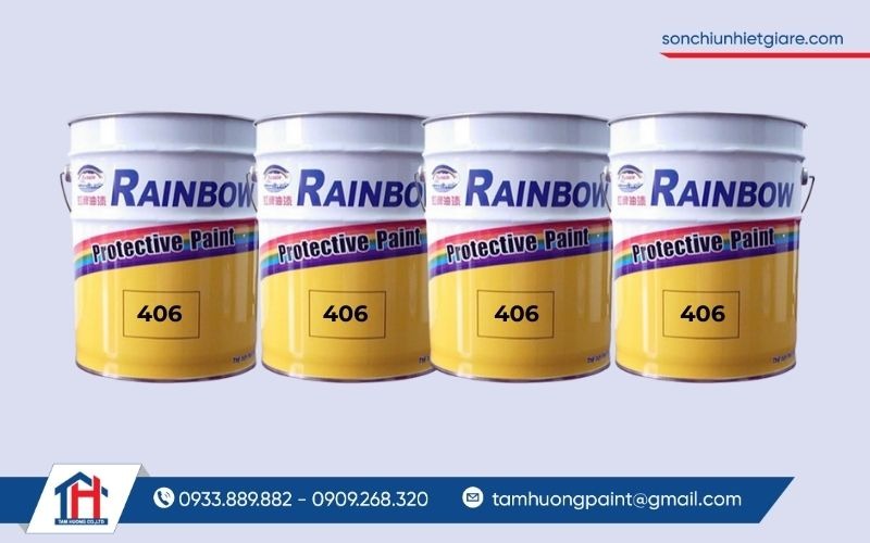 Rainbow 406 là dòng sơn nước ngoại thất trắng bóng được nghiên cứu và sản xuất dựa trên công nghệ Acrylic Emulsion Paint