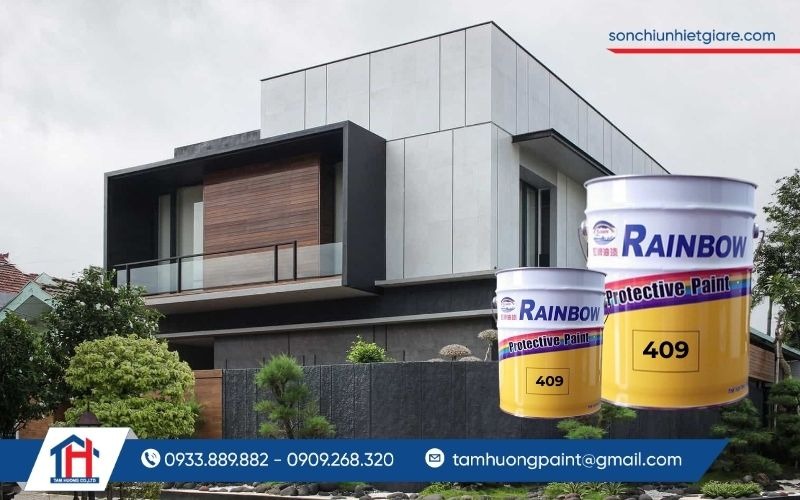 Rainbow 409 là dòng sơn nước ngoại thất cao cấp được sản xuất trên nền tảng công nghệ nhựa Acrylic