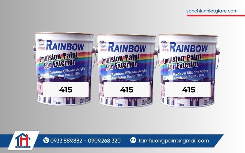 Sơn nước Rainbow 415 gốc dầu được nghiên cứu và sản xuất với công nghệ hiện đại