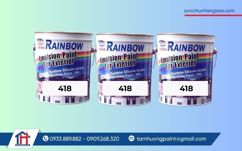 Rainbow 418 là giải pháp toàn diện vừa tăng tính thẩm mỹ, vừa bảo vệ tường hiệu quả