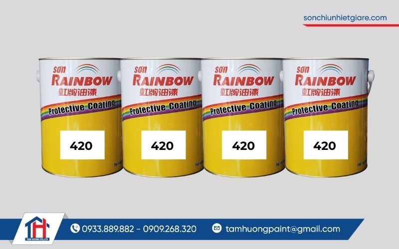 Rainbow 420 bảo vệ tốt bề mặt và nâng cao hiệu quả bám dính cho lớp sơn tiếp theo