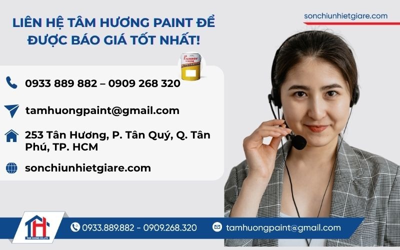 Mua sơn chịu nhiệt Rainbow 1513 chính hãng tại Đại lý Tâm Hương