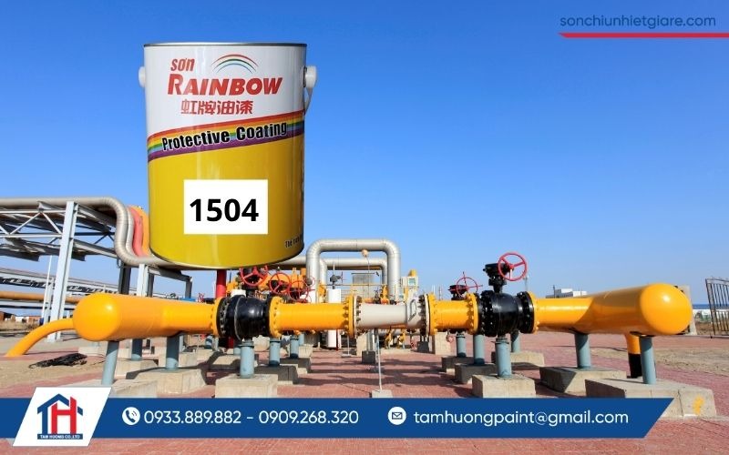 Sơn chịu nhiệt 300 Độ C Rainbow 1504 là giải pháp tối ưu cho những công trình đòi hỏi khả năng chịu nhiệt
