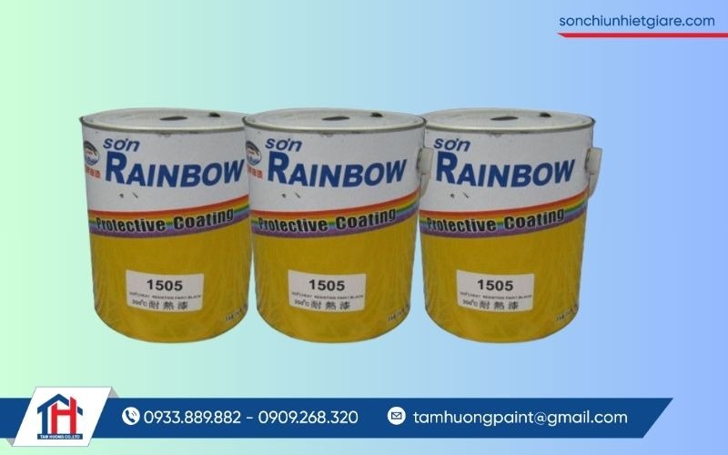 Sơn chịu nhiệt 300 Độ C Rainbow 1505 là dòng sơn chịu nhiệt một thành phần