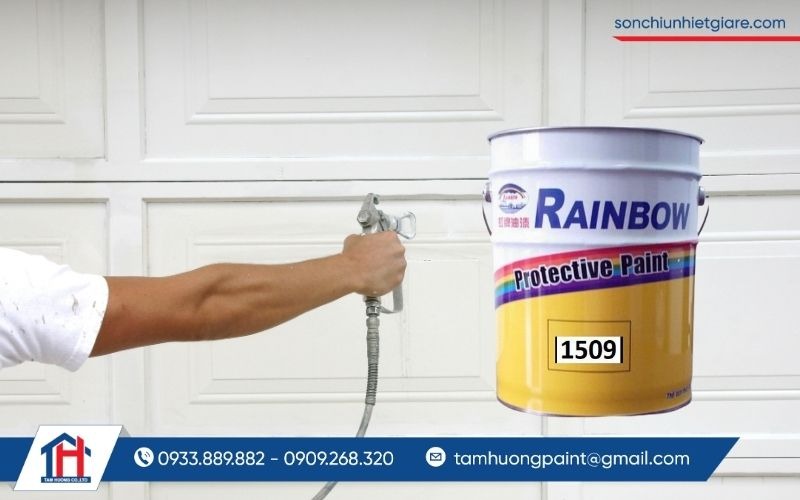 Hướng dẫn thi công sơn chịu nhiệt 300 Độ C Rainbow 1509