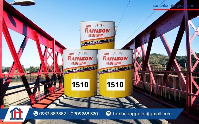 Sơn chịu nhiệt 300 Độ C Rainbow 1510 là sản phẩm sơn chịu nhiệt cao cấp