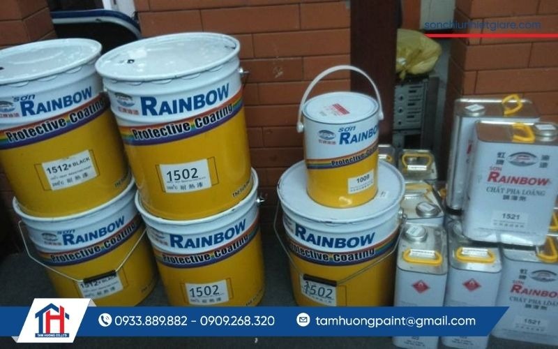 Sơn chịu nhiệt 500 Độ C Rainbow 1502 là loại sơn phủ lý tưởng có khả năng chịu nhiệt cao