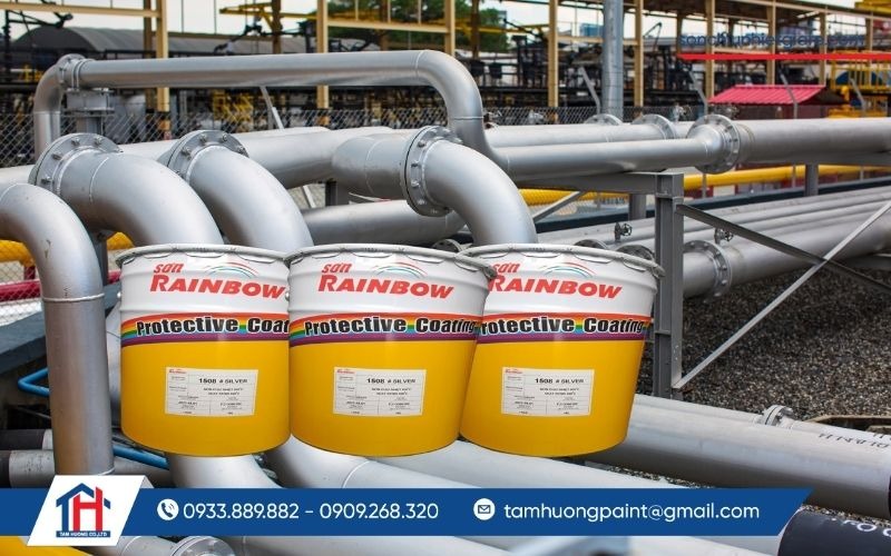 Sơn chịu nhiệt 600 Độ C Rainbow 1508 chịu được mức nhiệt lên đến 600 độ C