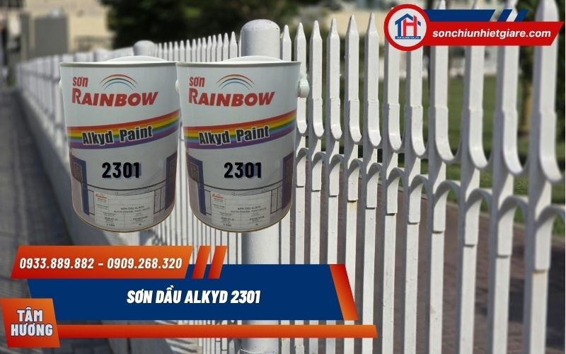 Sơn Dầu Alkyd 2301 được sử dụng phổ biến cho nhiều bề mặt kim loại khác nhau