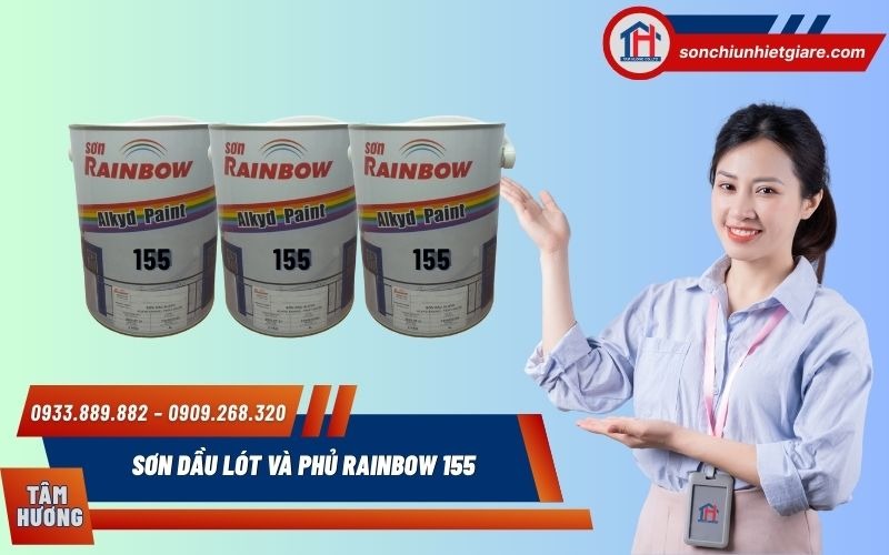Mua Sơn dầu lót và phủ Rainbow 155 Chính Hãng Tại Đại Lý Tâm Hương