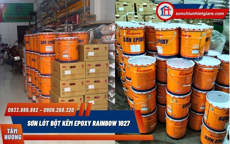 Sơn lót bột kẽm epoxy Rainbow 1027 bảo vệ thép khỏi hiện tượng rỉ sét và oxy hoá