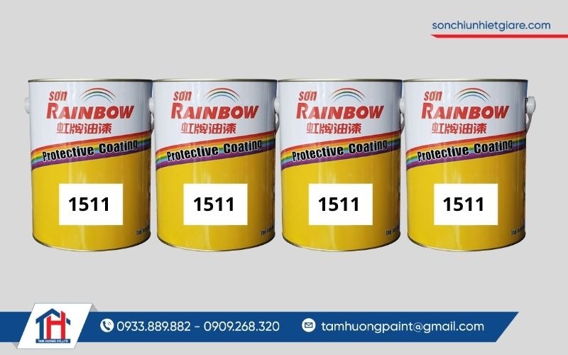 Sơn lót chịu nhiệt 200 Độ C Rainbow 1511 được sử dụng rộng rãi trong các lĩnh vực công nghiệp