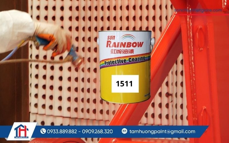 Quy trình sơn và khuyến nghị kỹ thuật sơn lót chịu nhiệt 200 Độ C Rainbow 1511