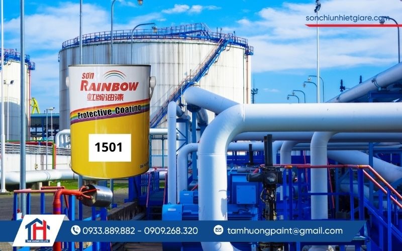 Sơn lót chống gỉ chịu nhiệt 500 Độ C Rainbow 1501 được ứng dụng rộng rãi trong các lĩnh vực