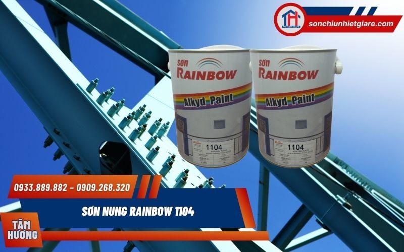 Sơn nung Rainbow 1104 bảo vệ bề mặt khỏi tác động ăn mòn từ thời tiết, kiềm, nước, hóa chất