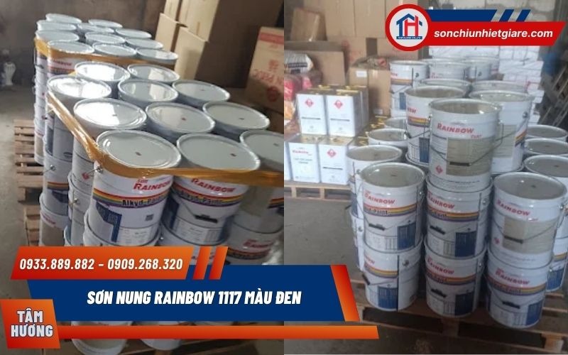 Sơn Nung Rainbow 1117 được thiết kế để chống chịu nước, muối, acid, alkali