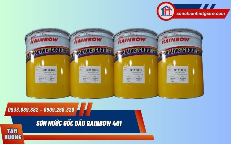 Rainbow 401 là sản phẩm thuộc dòng sơn nước gốc dầu cao cấp của thương hiệu Rainbow