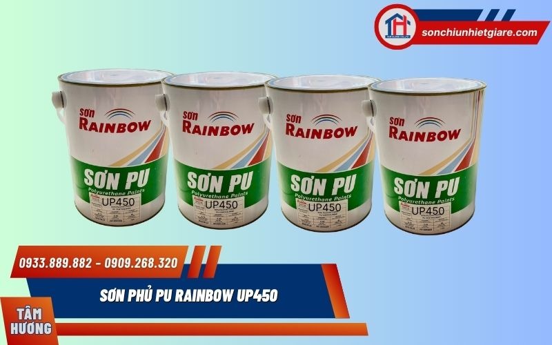 Sơn phủ PU Rainbow UP450 là dòng sơn hai thành phần cao cấp