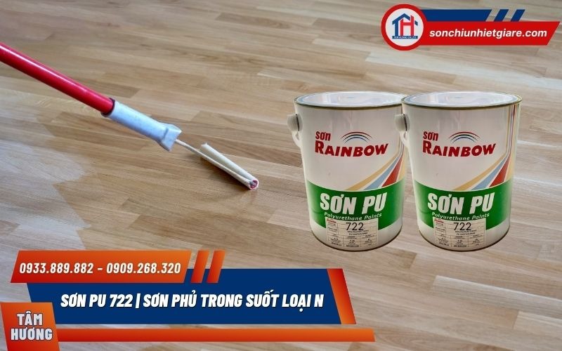 Sơn PU 722 mang đến lớp phủ sáng bóng, trong suốt như gương