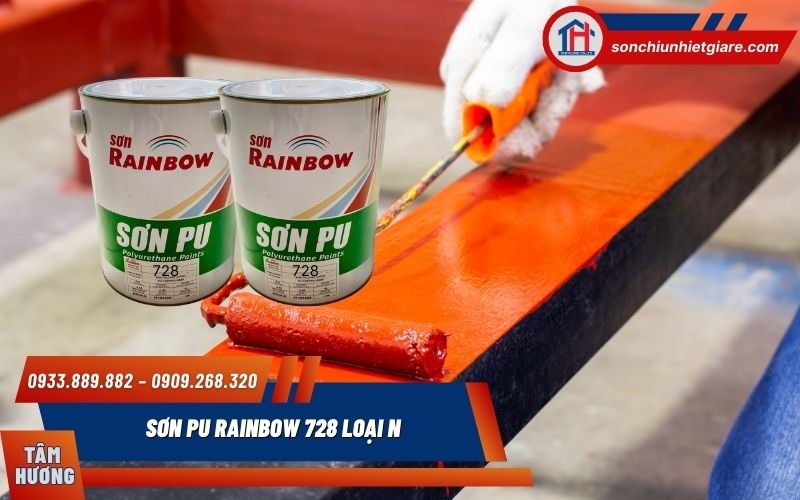 Sơn PU Rainbow 728 có độ bám dính tuyệt vời trên nhiều loại vật liệu