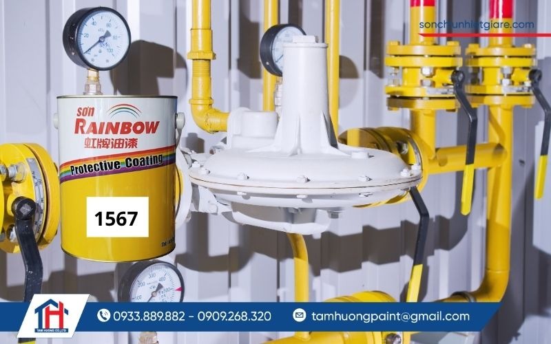 Sơn chịu nhiệt Rainbow 1567 là loại sơn chịu nhiệt gốc nhựa silicone biến tính