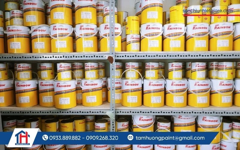 Tâm Hương Paint - Đại lý phân phối sơn chịu nhiệt 600 Độ C Rainbow 1567 chính hãng