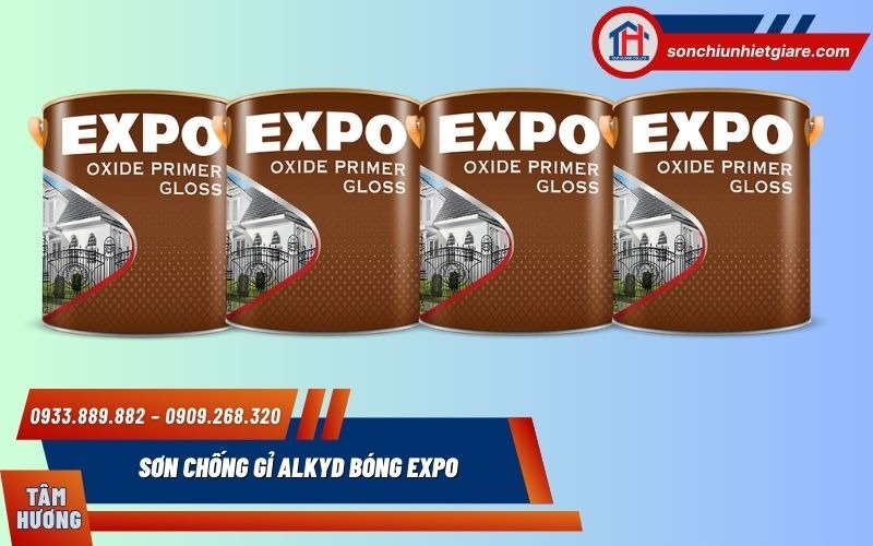 Sơn Chống Gỉ Alkyd Bóng Expo là dòng sơn lót chống gỉ gốc alkyd cao cấp