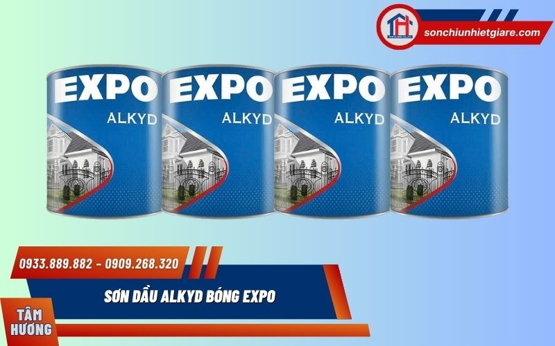 Sơn Dầu Alkyd Bóng Expo được sử dụng làm lớp sơn hoàn thiện trong hệ sơn Alkyd