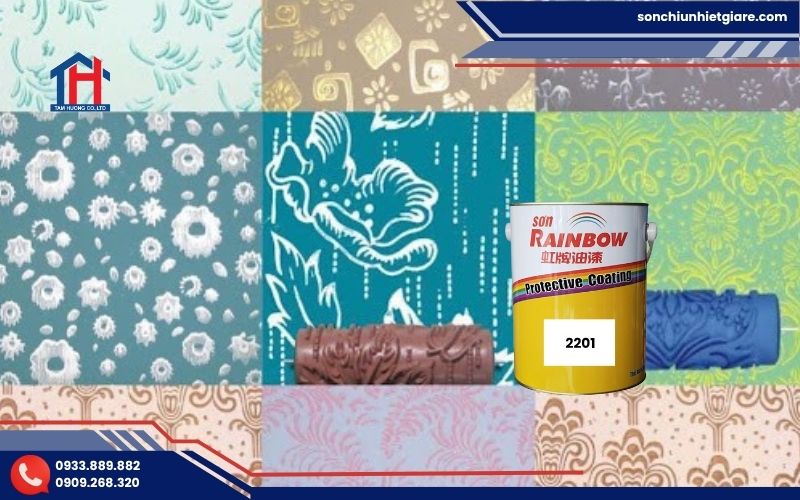 Sơn Rainbow 2201 là dòng sơn hoa văn, còn được gọi là sơn trang trí hoặc sơn họa tiết