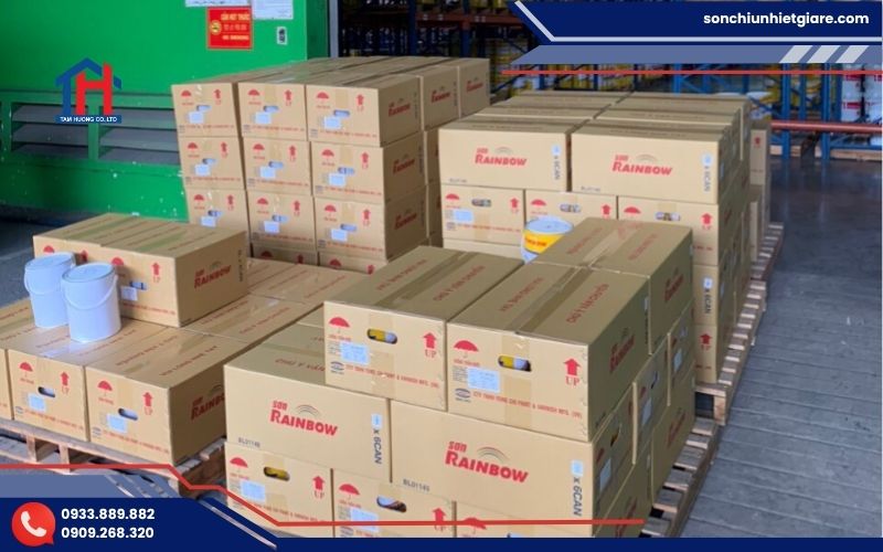 Mua sơn hoa văn 2201 Rainbow chính hãng tại Đại lý Tâm Hương