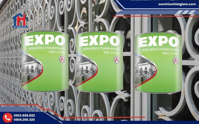 Sơn kẽm 2 thành phần siêu cứng Expo là dòng sơn phủ bóng cao cấp