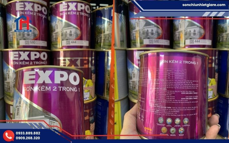 Sơn kẽm 2 trong 1 Expo là dòng sơn mạ kẽm phủ bóng chuyên dụng