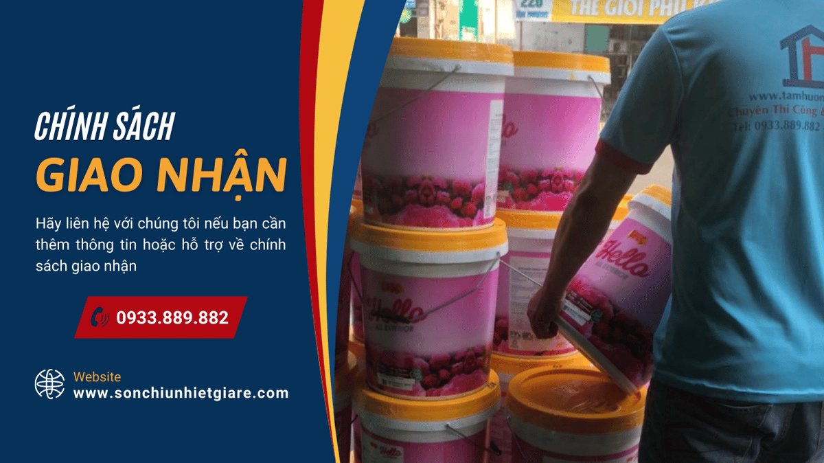 Hướng dẫn chính sách giao nhận sơn khi mua tại Tâm Hương