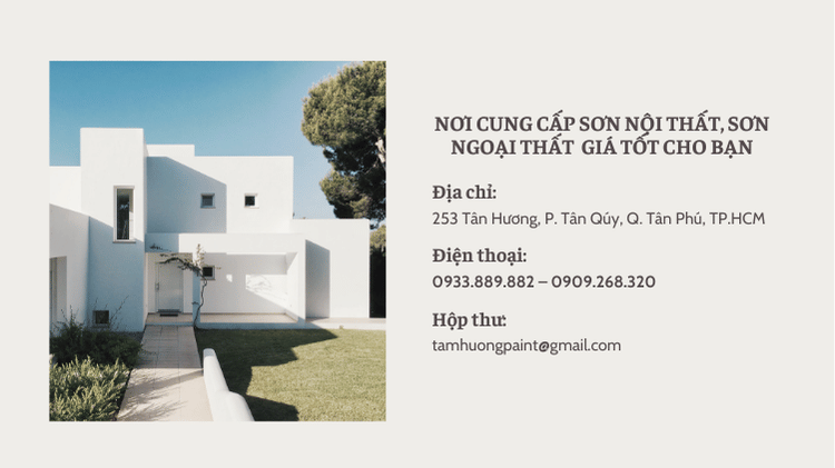 Nơi cung cấp sơn nội thất sơn ngoại thất giá tốt