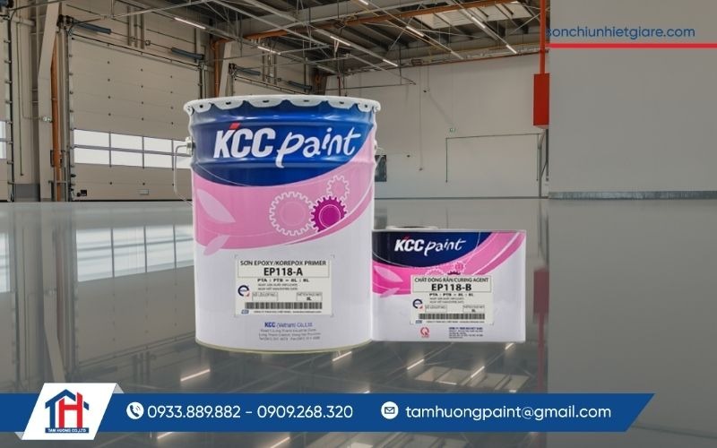 EP118 là dòng sơn lót epoxy cao cấp thuộc hệ sản phẩm sơn công nghiệp của thương hiệu KCC