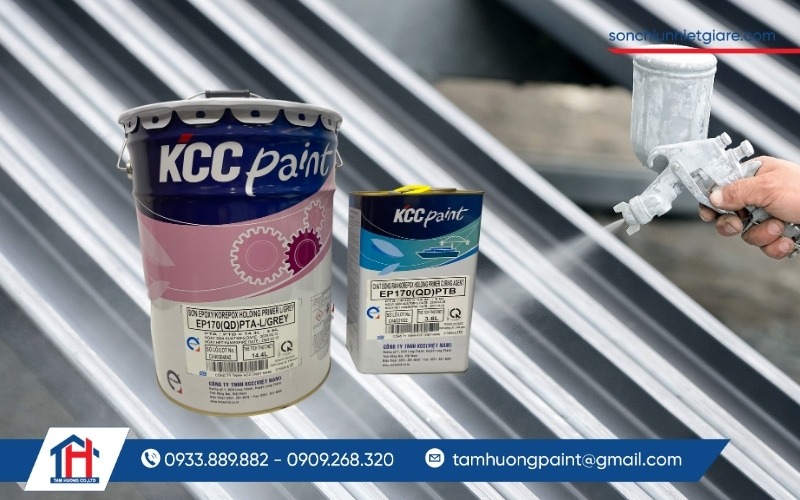 EP170 QD là dòng sơn lót epoxy chống rỉ chất lượng cao của thương hiệu KCC (Hàn Quốc)