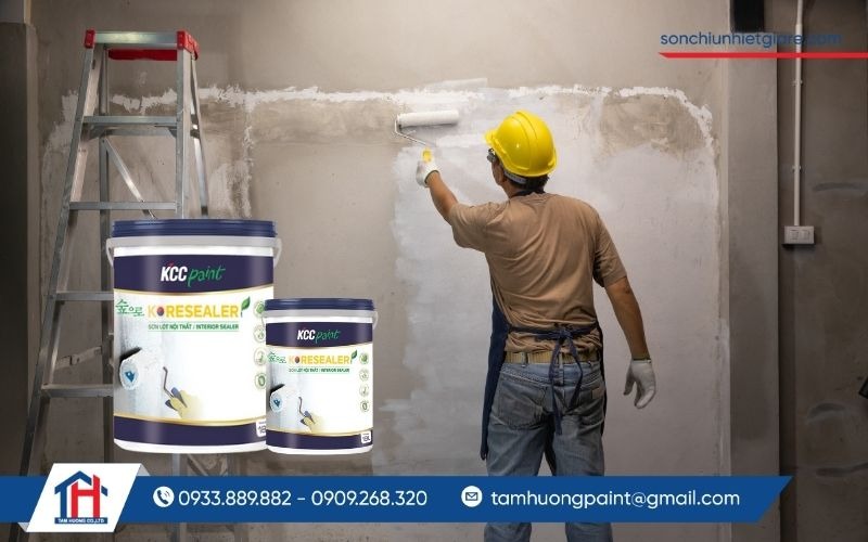 Hướng dẫn thi công sơn KCC Koresealer hiệu quả