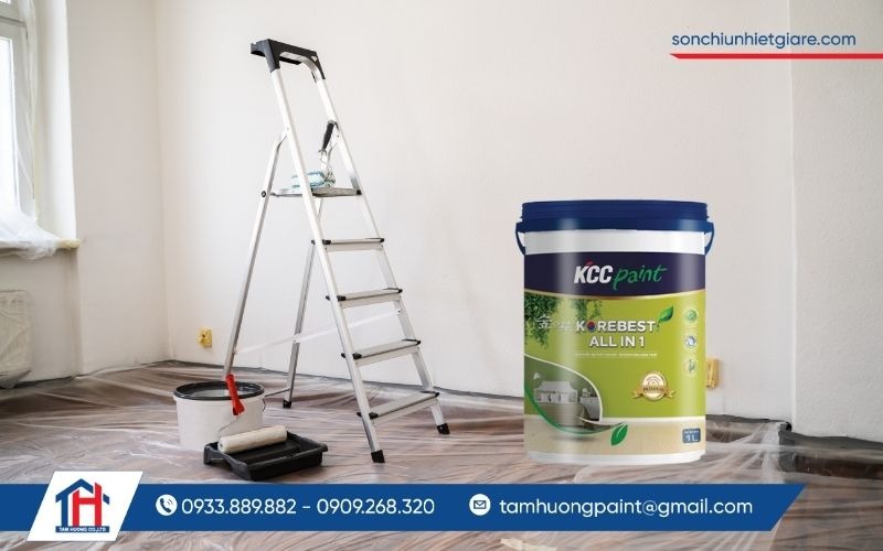 Hướng dẫn thi công sơn Korebest All-in-1 chi tiết