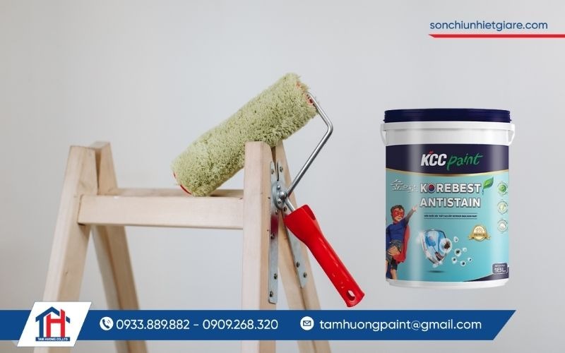 Hướng dẫn thi công sơn nước nội thất Korebest Antistain KCC chuẩn kỹ thuật